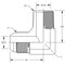 World Wide Fittings JIC to Male Pipe 90 Deg. Elbow Stainless Steel 2501X04X12SS - alternate 1